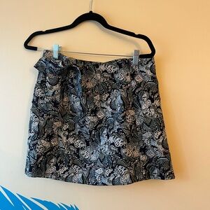 Jacquard Green and Gold Skirt